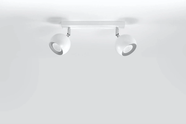 LAMPA sufitowa SL.0438 metalowa OPRAWA listwa SPOT regulowane kule balls biale