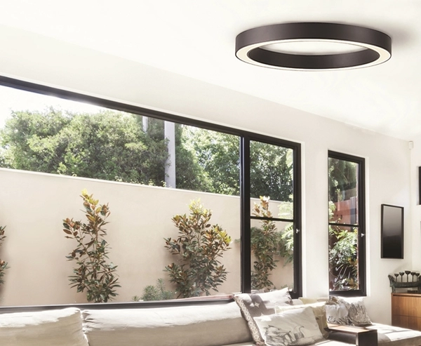 Plafon ledowy Marco AZ5038 80W 3000-6500K z pilotem ring czarny