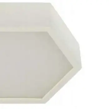 Geometryczna LAMPA sufitowa 137623690067 TEAM drewniana OPRAWA ekologiczna LED 24W 4000K plafon natynkowy biały