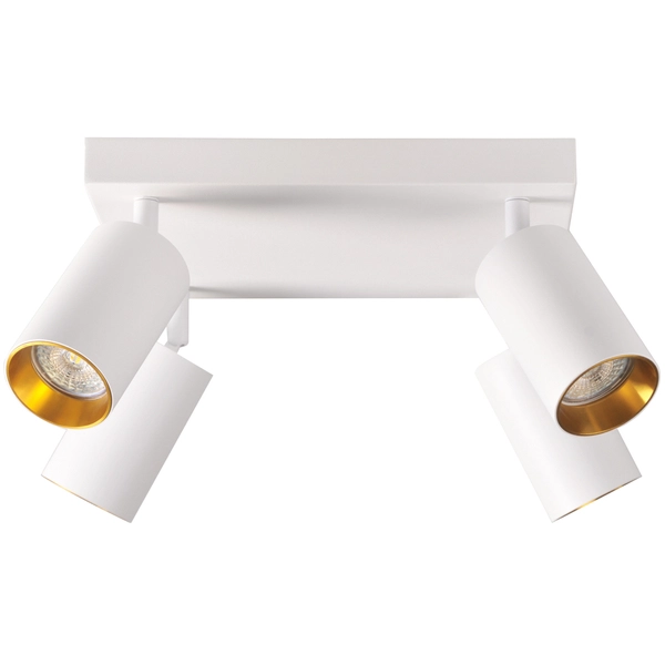 Sufitowa lampa Maribel 321237 Polux reflektorowa tuby białe złote