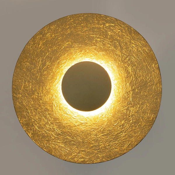 Lampa ścienna do salonu Sole 40875 LED 7W 3000K okrągła złota