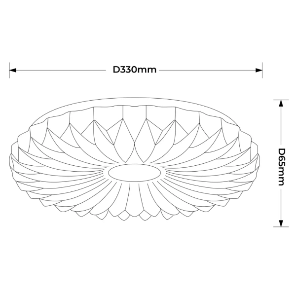 Plafon na korytarz Zivora LP-4890/1C-33 WH LED 12W 4000K biały