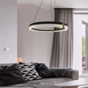 Okrągła lampa wisząca Plum LP-0407/1P M BK Triangle Light Presige LED 32W 3000-6000W metalowa czarna