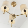 Lampa sufitowa do salonu BRIO-3AB Endon potrójna biała