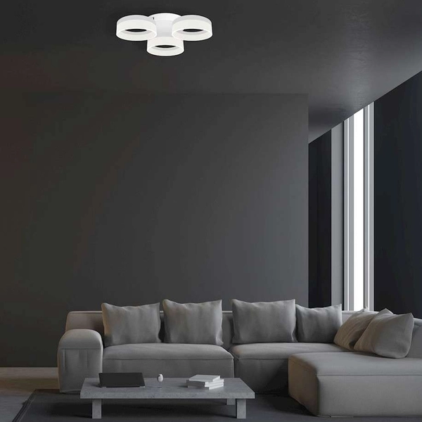 Plafon LAMPA sufitowa RING ML166 Milagro futurystyczna OPRAWA pierścienie rings LED 36W 4000K białe