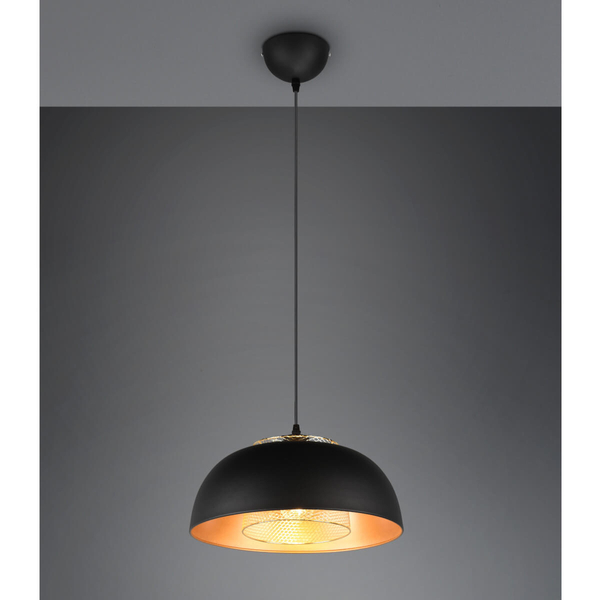 Zwieszana lampa Punch R30811932 RL Light kopuła do salonu czarna