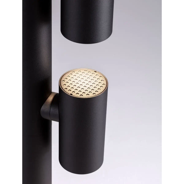 Stojąca lampa podwójna na taras MALONZO LE75160 LED 13W 3000K IP65 czarna