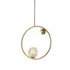 Lampa wisząca ring CGGRAN40 złoty pierścień do salonu ball