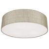 Materiałowy plafon natynkowy Turda 8953 szara lampa do pokoju