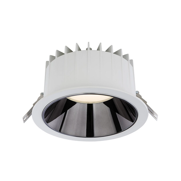 Łazienkowa LAMPA sufitowa KEA 8767 Nowodvorski okrągła OPRAWA wpust LED 40W 4000K metalowy IP44 biały