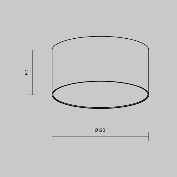 Lampa nasufitowa Zon C032CL-12W3K-RD-MG Maytoni LED 12W 3000K tuba złota