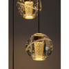 Lampa ścienna CUYO LE44212 LED 16W 3000K kaskadowa złota przezroczysta
