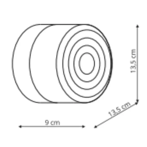 Ledowa lampa naścienna Orria LP-5476/1W WH LED 6W CCT biały chrom