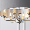 Żyrandol Highclere 94373 Endon abażur na łańcuchu szary nikiel