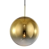 Loftowa LAMPA wisząca PALLA LP-2844/1P GD Light Prestige szklana OPRAWA ball ZWIS kula złota przezroczysta