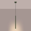 Lampa wisząca ryflowana PASTELO SL.1518 tubka podłużna oliwkowa