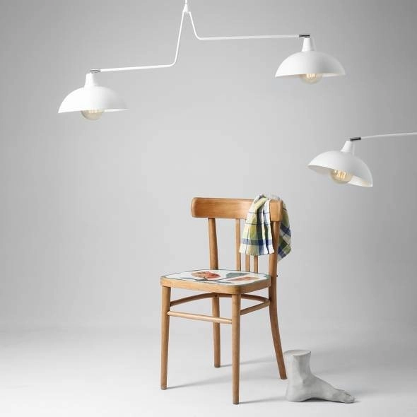 Plafoniera regulowana ESPACE 1036H Aldex kopuła metalowa biała