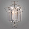 Kinkiet LAMPA ścienna RINALDO WL-33057-1-CH.S Italux glamour OPRAWA metalowa z kryształami crystal srebrna szampańska