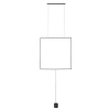 Geometryczna lampa wisząca ROVILLA LE45487 LED 32W 3000K czarna