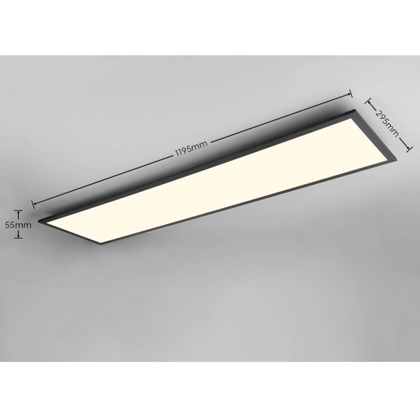 Sufitowa lampa z pilotem Beta R67661232 LED 31W 2700-6500K czarny