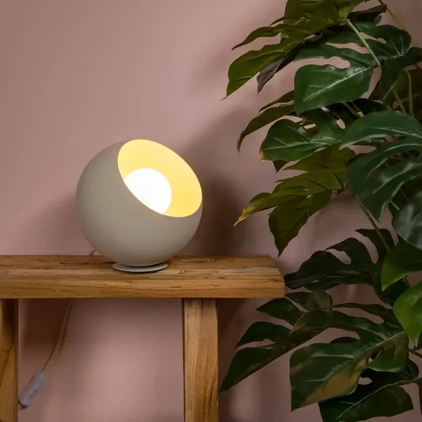 Metalowa lampka nocna Doredos 51500/20/38 Lucide z wtyczką beżowa