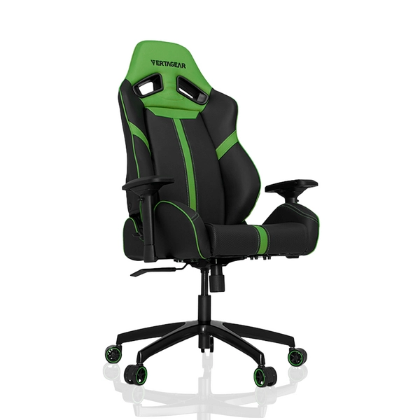 Komfortowy fotel gamingowy S-line do pokoju czarny zielony