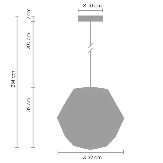Geometryczna lampa wisząca Futuri star ST-5001 SILVER Step siatka chrom