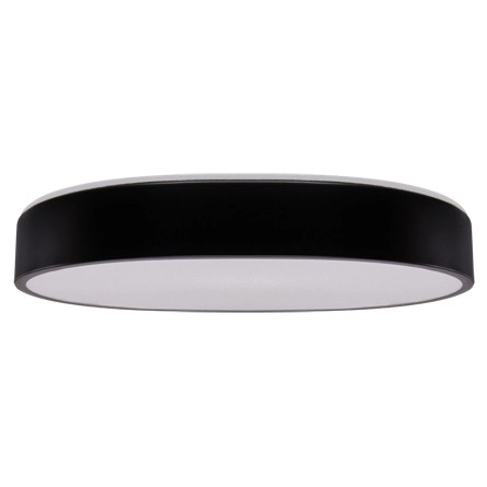 Sufitowa LAMPA plafon TOTEM LED C 03928 Ideus okrągła OPRAWA metalowa LED 48W 4000K minimalistyczna czarna