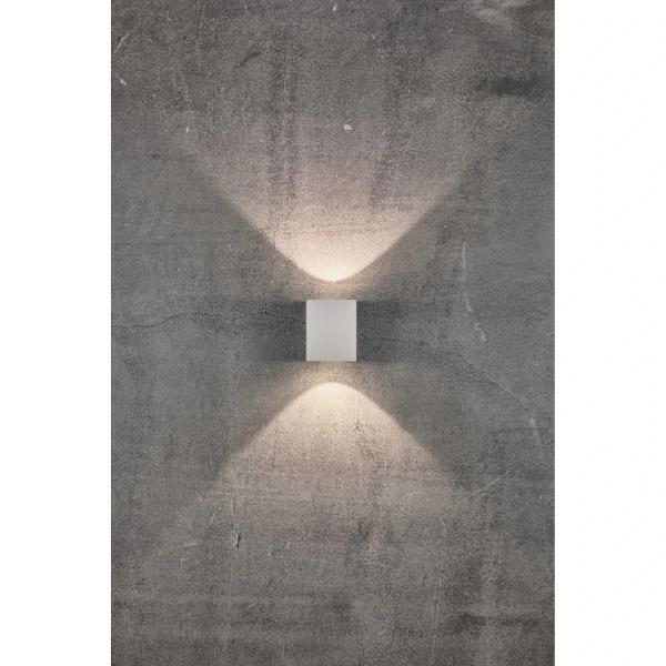 Prostokątna lampa ścienna Canto 49711001 LED 10,6W 3000K IP44 biały