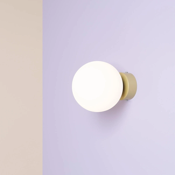 Minimalistyczny kinkiet Ball Wall 1076C12_S kula biały