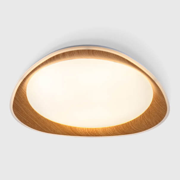 Plafon salonowy Piano ABR-POASY-24W LED 24W zmienna barwa drewniany biały