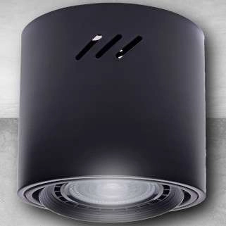 Downlight LAMPA sufitowa TUBO MAXI ML227 Milagro metalowa OPRAWA spot tuba z regulacją czarna