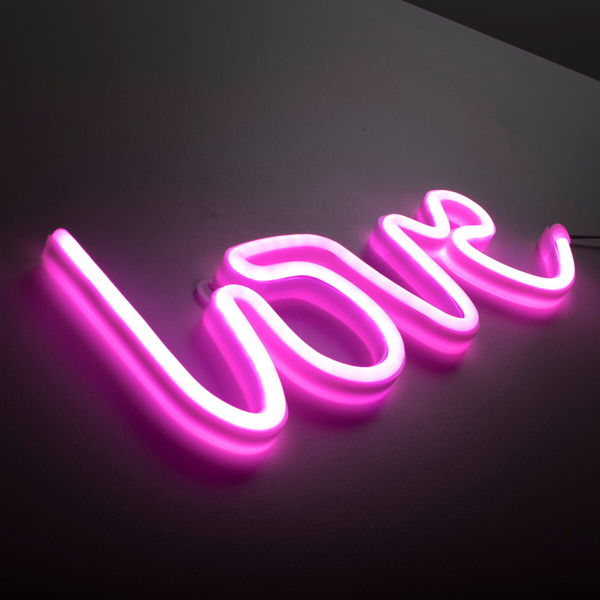 Lampa ścienna NEON-LOVE 85021-87 Just Light LED 6,5W do sypialni różowy