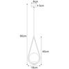 LAMPA wisząca Neve K-4775 szklana OPRAWA kula ball ZWIS kropla łezka mosiądz biała