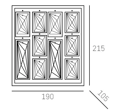 Glamour LAMPA ścienna KIEV W02872CH Cosmolight kryształowy kinkiet do jadalni chrom