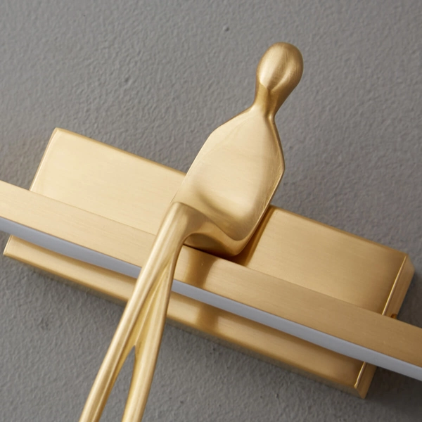 Sypialniany kinkiet ścienny Amici ST-B3578 gold LED 5W 3000K ludzik metal złoty