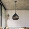 LAMPA wisząca KAIA 2278 Rabalux ażurowa OPRAWA orientalny zwis czarny złoty