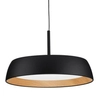 Zwisająca lampa nad wyspę CARACOLLO LE44810 LED 40W 3000K czarny drewniany