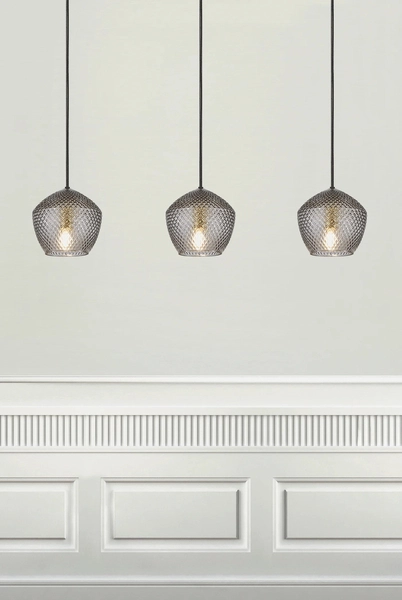 Lampa wisząca Orbiform 2010673047 Nordlux art deco szklana szara