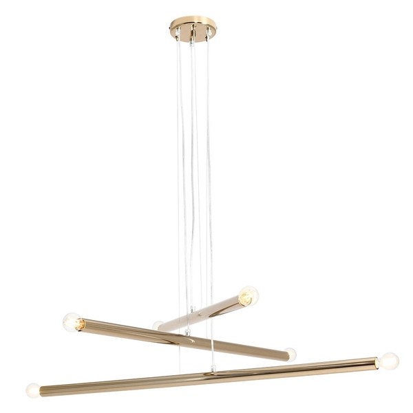 Kaskada lampa wisząca TUBO 1072K30 Aldex nowoczesny zwis tuby złote