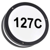 Elewacyjna LAMPA ścienna SOLINA LED C 03837 Ideus okrągła OPRAWA hermetyczna LED 7,5W 4000K numer domu nad drzwi IP54 czarny