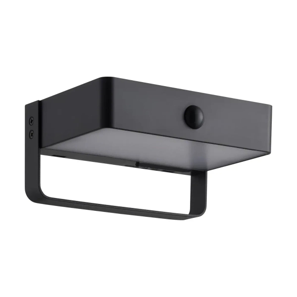 Lampa ścienna Saulio 2518251003 LED 4,45W 3000K z czujnikiem IP44 czarna