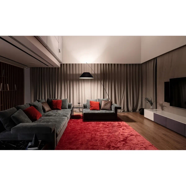 Stojąca stożkowa lampa Campanula Z002FL-01B z abażurem czarna