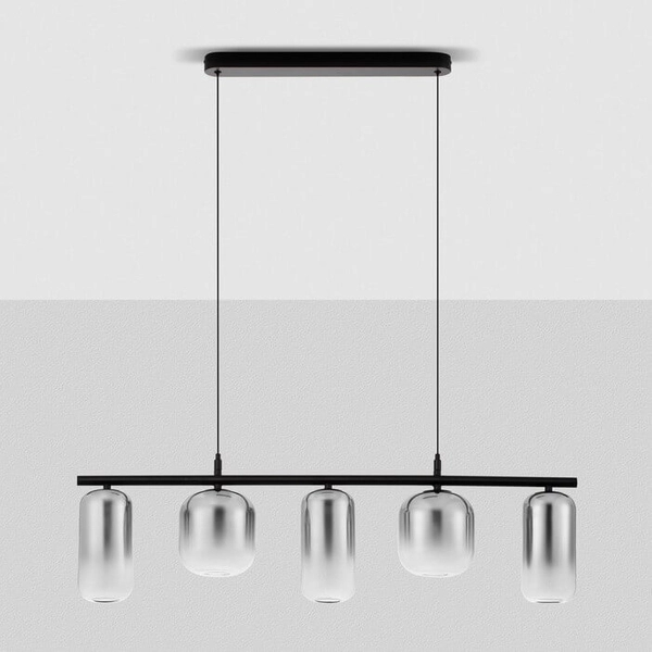 Wisząca lampa szklane tuby ANUCO LE44612 LED 19W 3000K szary