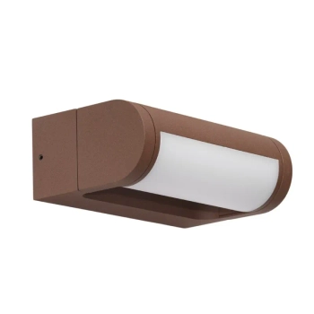 Brązowa lampa ścienna FRAME AZ6635 1xLED 12W 3000K IP65 na elewację