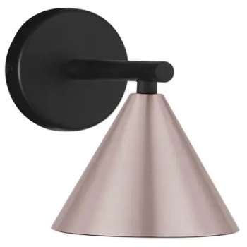 Nowoczesny kinkiet stożek do salonu SALVADO LE45593 kawowy