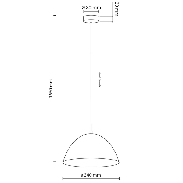 Salonowa lampa wisząca Faro 4332 nad stół zwis metalowa brązowa