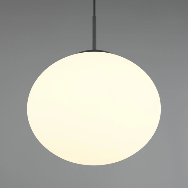 Wisząca lampa nad stół FOMENTO 363100132 Trio kula metalowa czarny biały