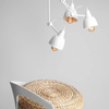 Industrialna lampa sufitowa AIDA 814PL_E Aldex regulowana nad łóżko biała
