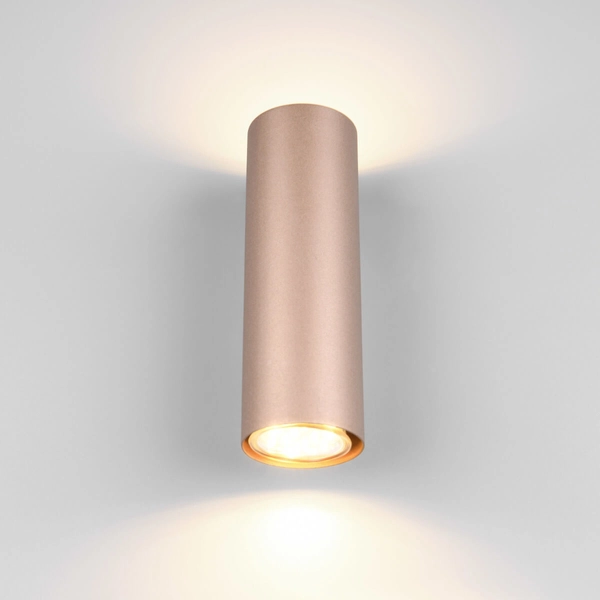 Ścienna lamka do salonu VANTOS DL265212400 Trio góra-dół brązowa